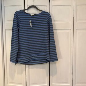 LL Bean NWT, cozy, loose fit, striped Top- XS